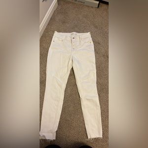 Old Navy Rockstar skinny white jeans